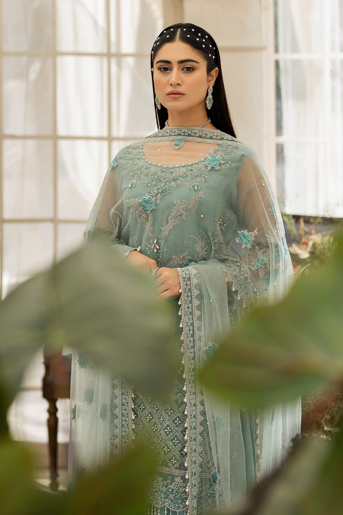 Raeesa Premium | Dehleez Formals | DL-1013 Caribbean Coast - House Of Hania