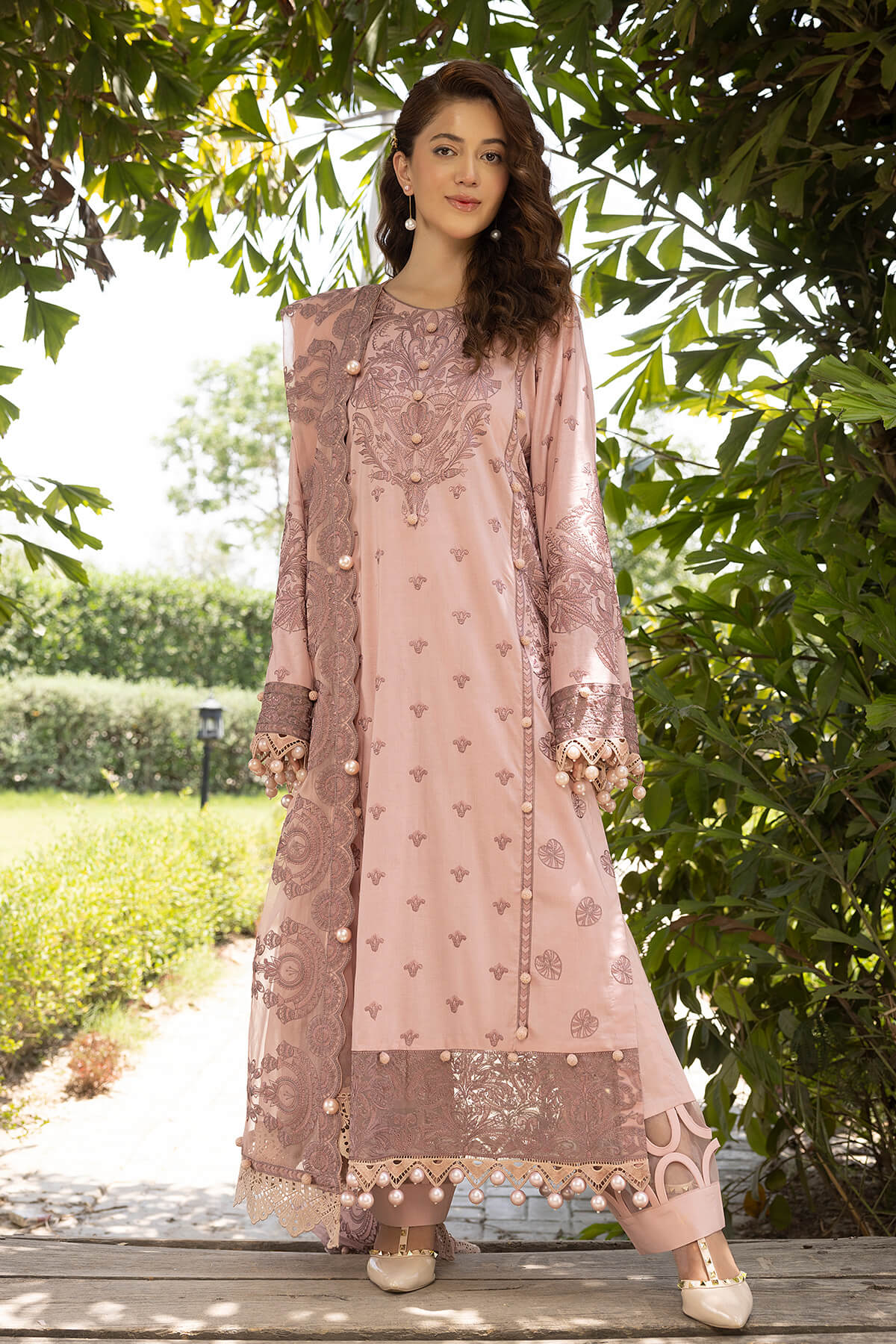Raeesa Premium | Ferya Lawn | Noor E Fajar | Ferya | FD-02 - House Of Hania
