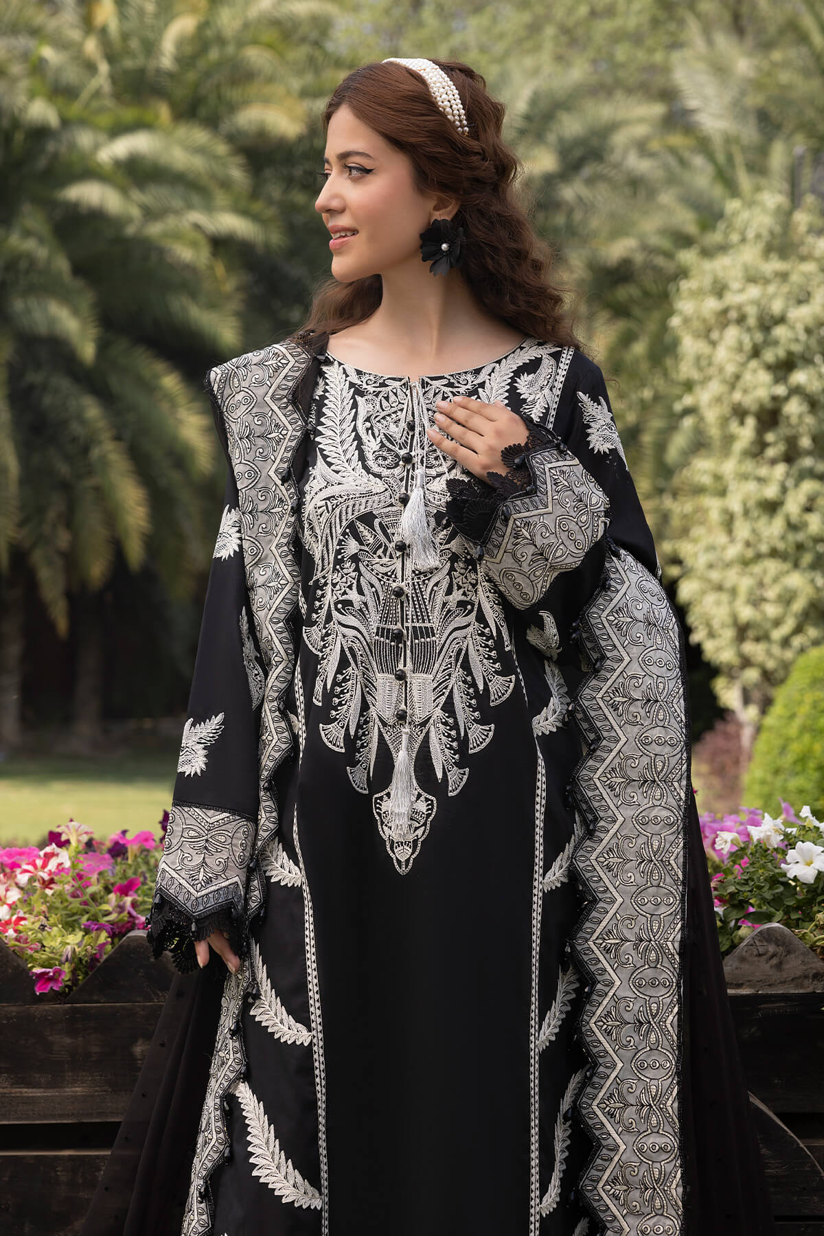 Raeesa Premium | Ferya Lawn | Noor E Fajar | Ferya | FD-07 - House Of Hania