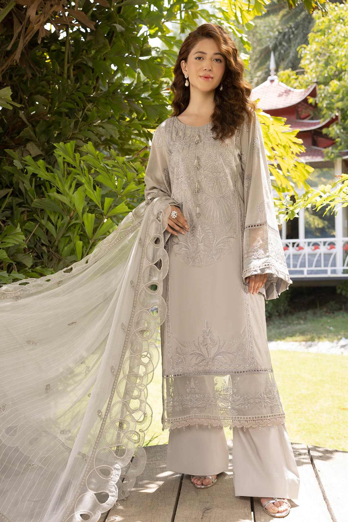 Raeesa Premium | Ferya Lawn | Noor E Fajar | Ferya | FD-08 - House Of Hania