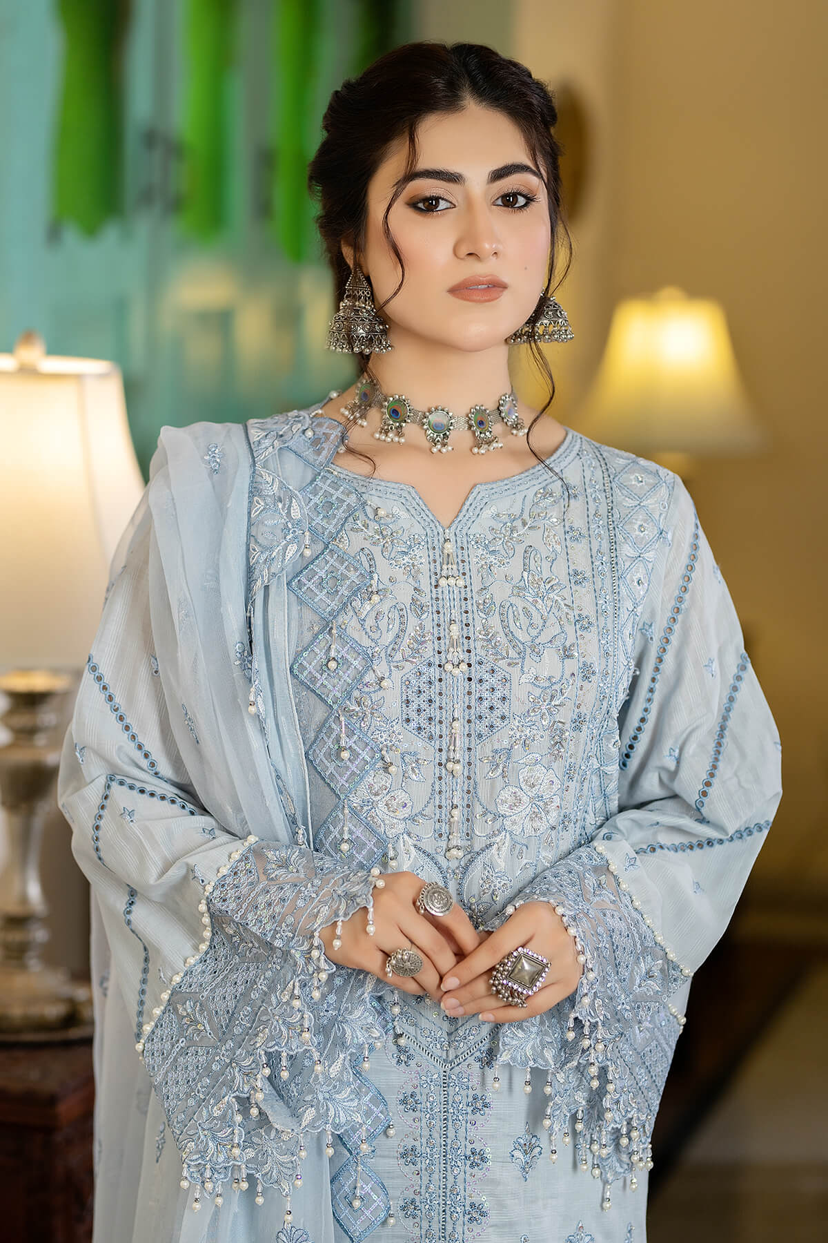 Raeesa Premium | Kimora Lawn Collection | Kimora | HL-11 Koyel - House Of Hania