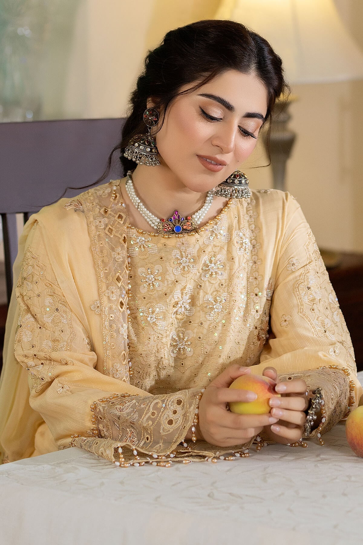 Raeesa Premium | Kimora Lawn Collection | Kimora | HL-13 Zainab - House Of Hania