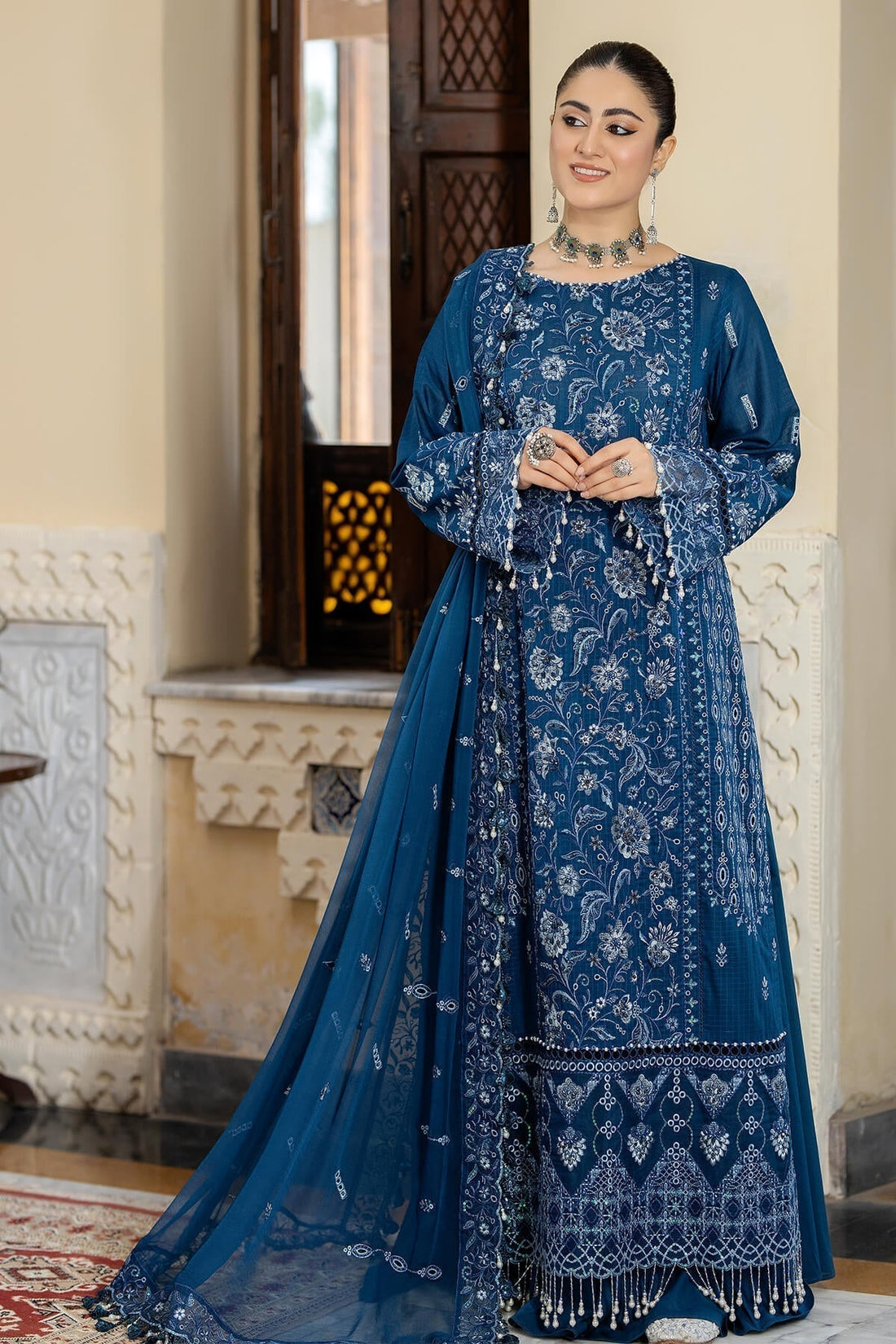 Raeesa Premium | Kimora Lawn Collection | Kimora | HL-19 Farheen - House Of Hania