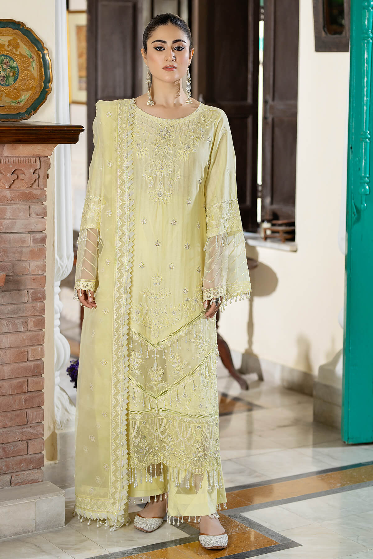 Raeesa Premium | Kimora Lawn Collection | Kimora | HL-20 Sunbul - House Of Hania