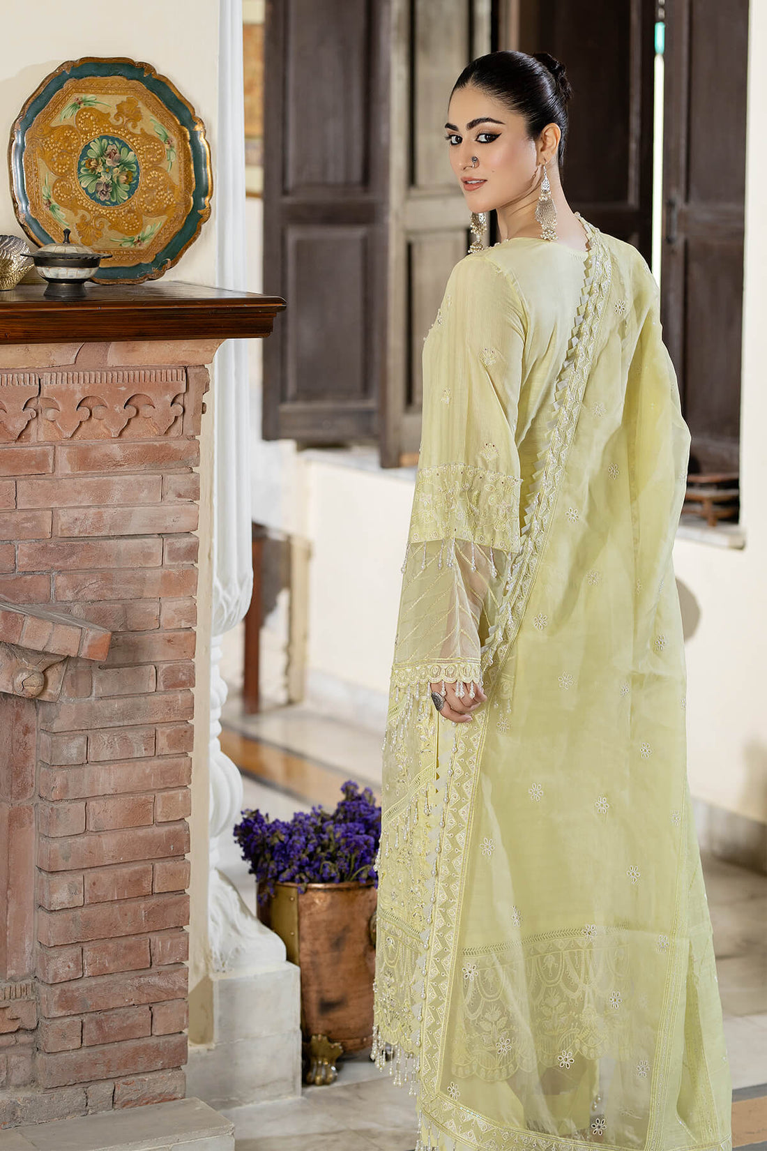 Raeesa Premium | Kimora Lawn Collection | Kimora | HL-20 Sunbul - House Of Hania