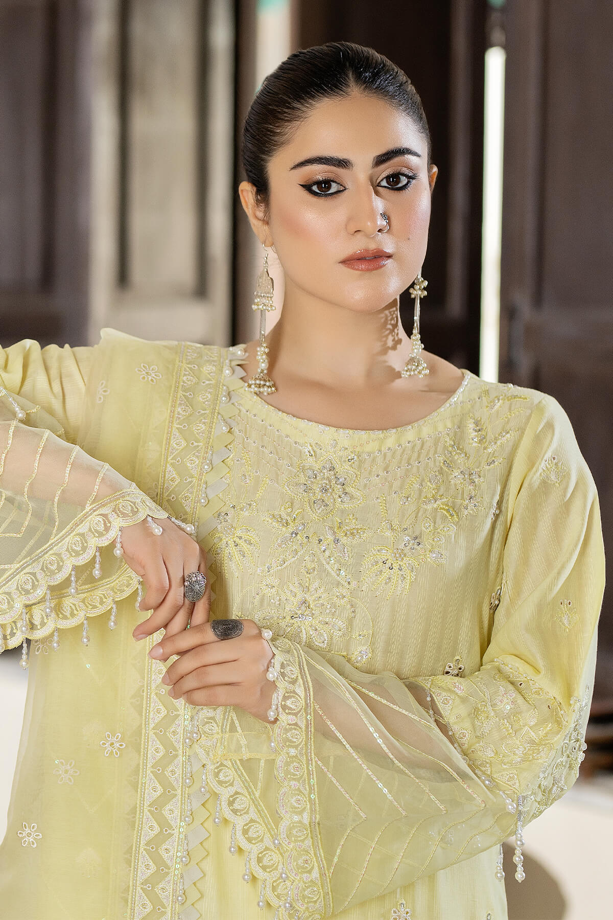 Raeesa Premium | Kimora Lawn Collection | Kimora | HL-20 Sunbul - House Of Hania