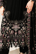 Raeesa Premium | Sheen Luxury Velvet | Noir - House Of Hania