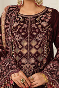 Raeesa Premium | Sheen Luxury Velvet | Poosh - House Of Hania