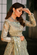 Raeesa Premium | Wajadan Wedding Formals | WD-2 Pea Green - House Of Hania