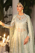 Raeesa Premium | Wajadan Wedding Formals | WD-2 Pea Green - House Of Hania