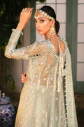 Raeesa Premium | Wajadan Wedding Formals | WD-2 Pea Green - House Of Hania