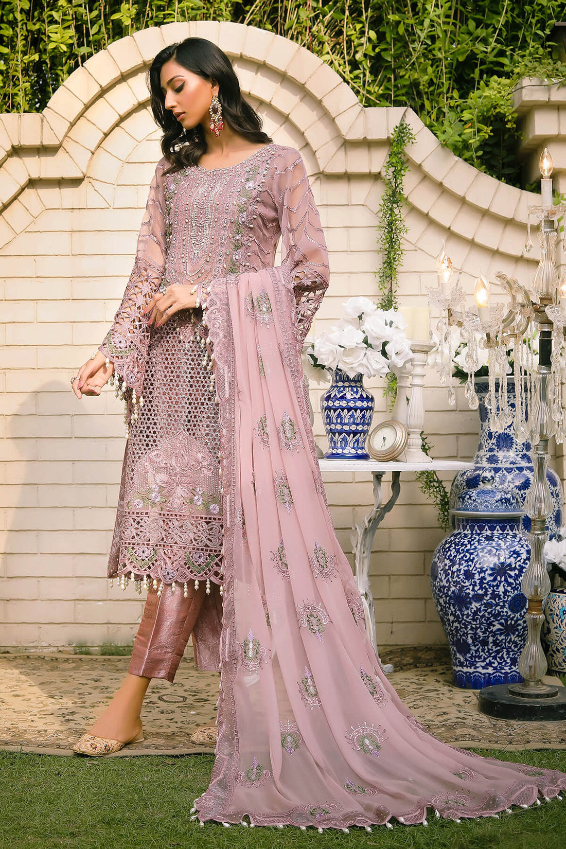 Raeesa Premium | Wajadan Wedding Formals | WD-7 Opera Mauve - House Of Hania