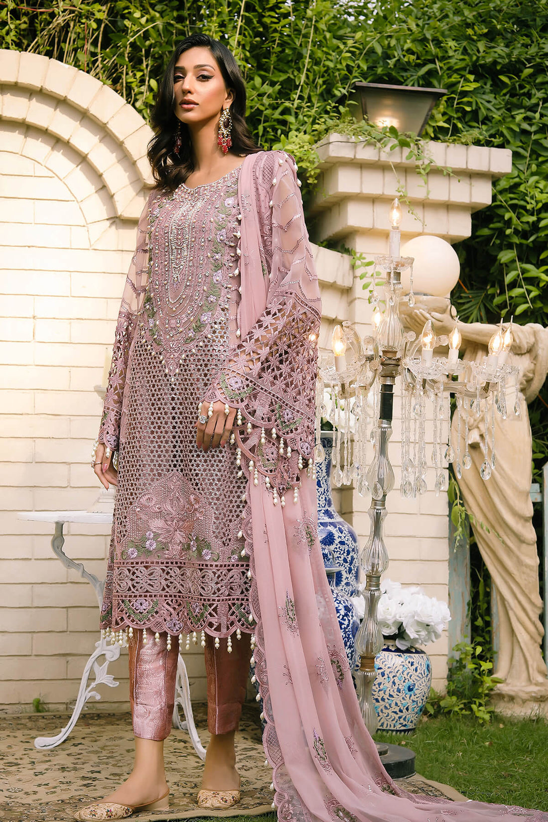 Raeesa Premium | Wajadan Wedding Formals | WD-7 Opera Mauve - House Of Hania