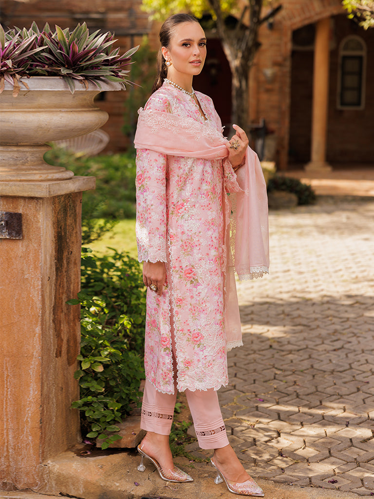 Rajbari | Floral Symphony Lawn 25 | RB-03 - House Of Hania