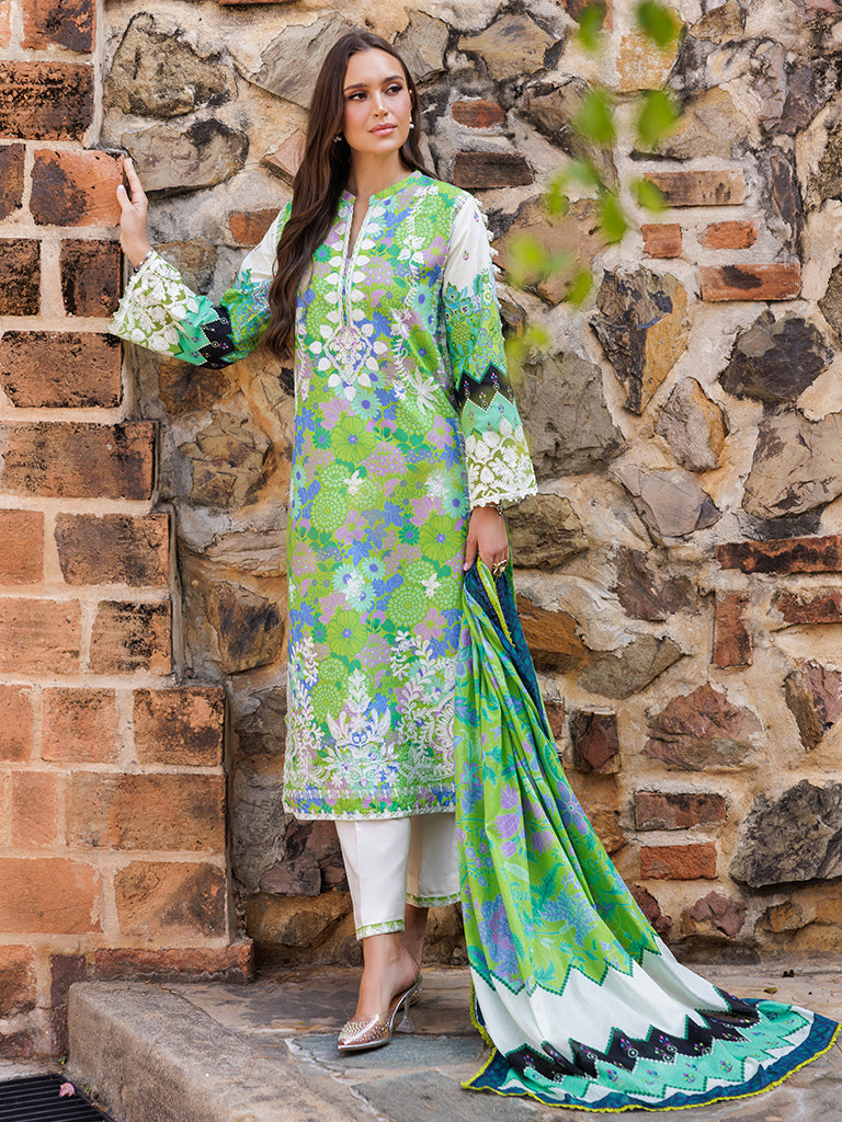 Rajbari | Floral Symphony Lawn 25 | RB-04 - House Of Hania