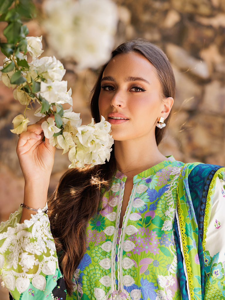 Rajbari | Floral Symphony Lawn 25 | RB-04 - House Of Hania