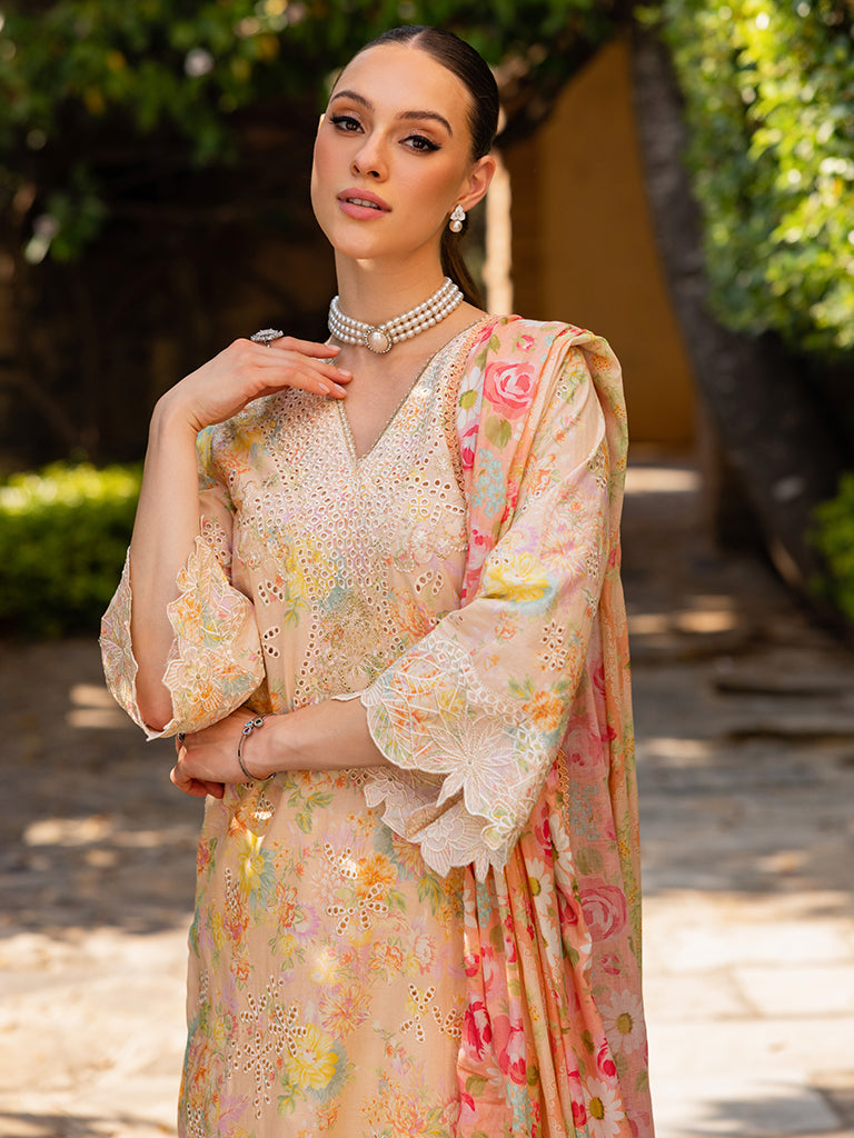 Rajbari | Floral Symphony Lawn 25 | RB-05 - House Of Hania