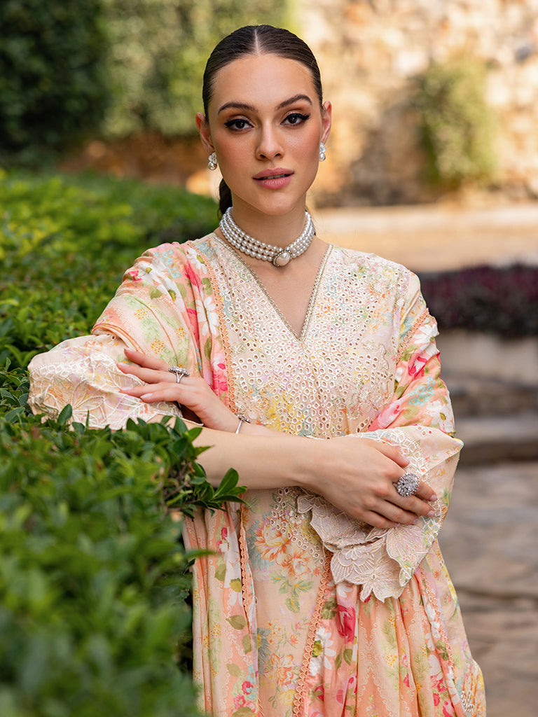 Rajbari | Floral Symphony Lawn 25 | RB-05 - House Of Hania