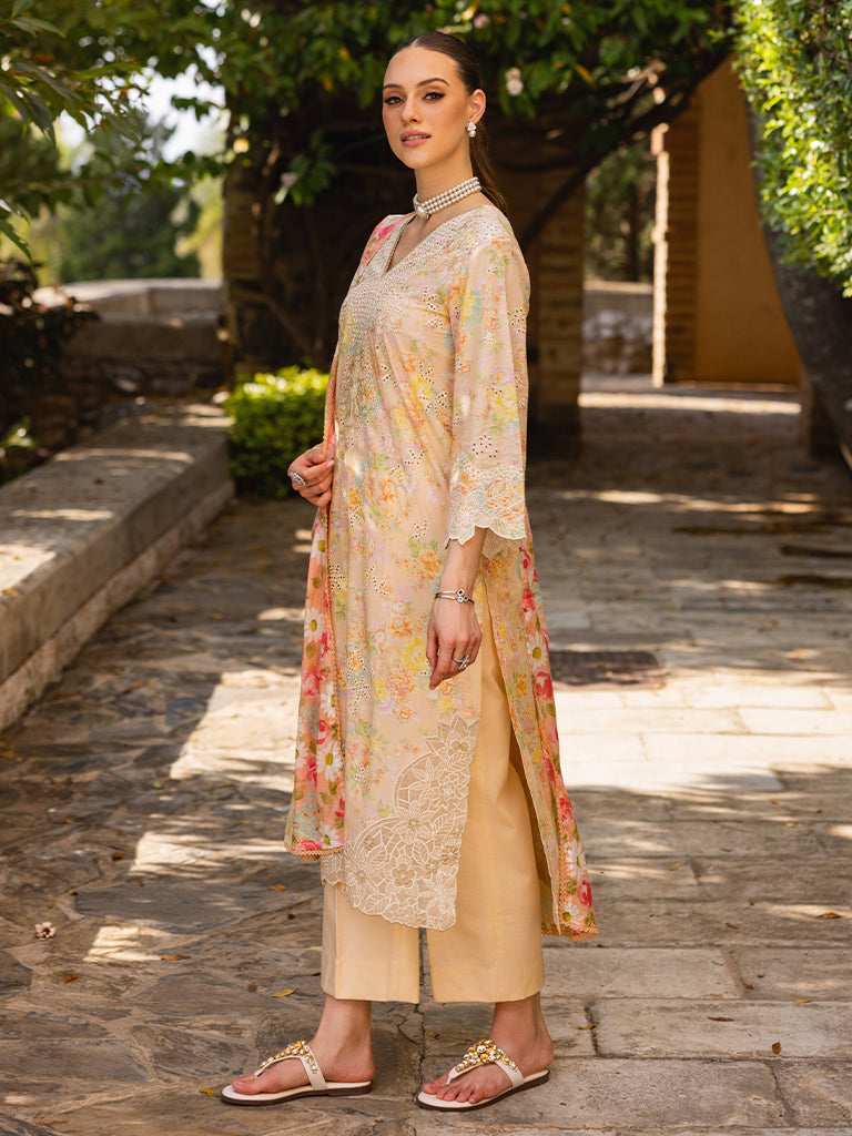 Rajbari | Floral Symphony Lawn 25 | RB-05 - House Of Hania