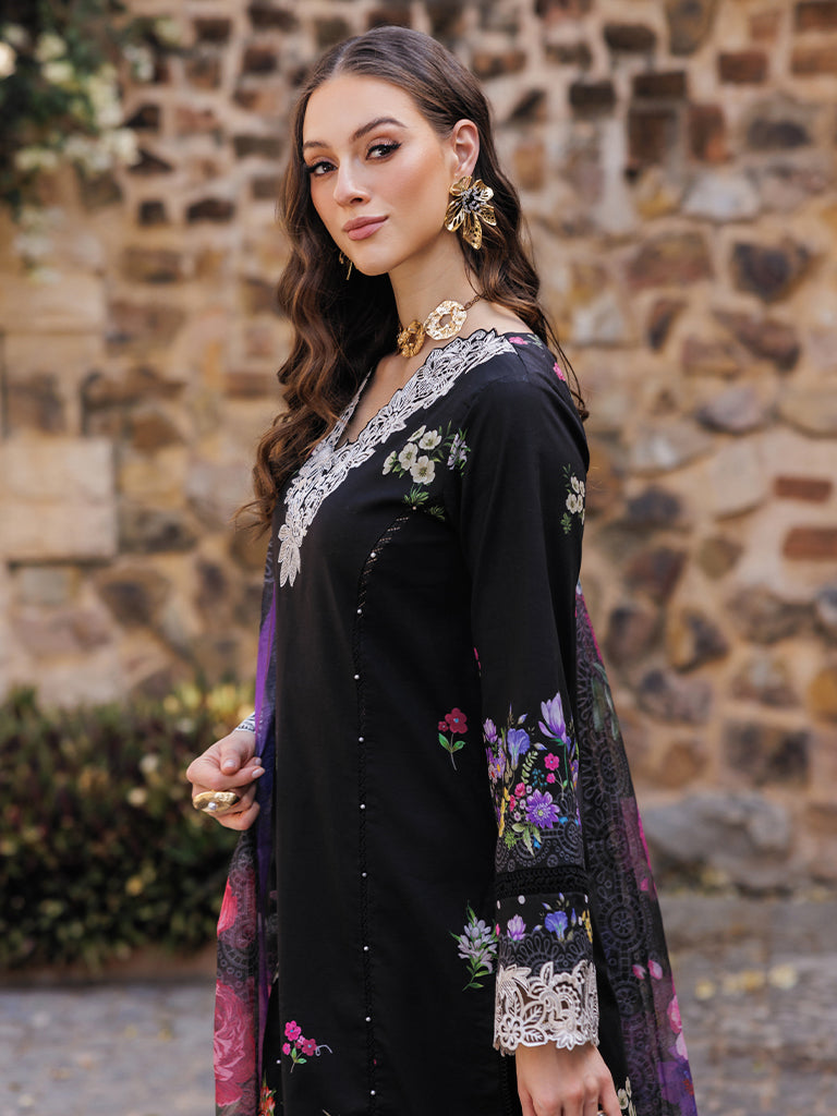 Rajbari | Floral Symphony Lawn 25 | RB-08 - House Of Hania