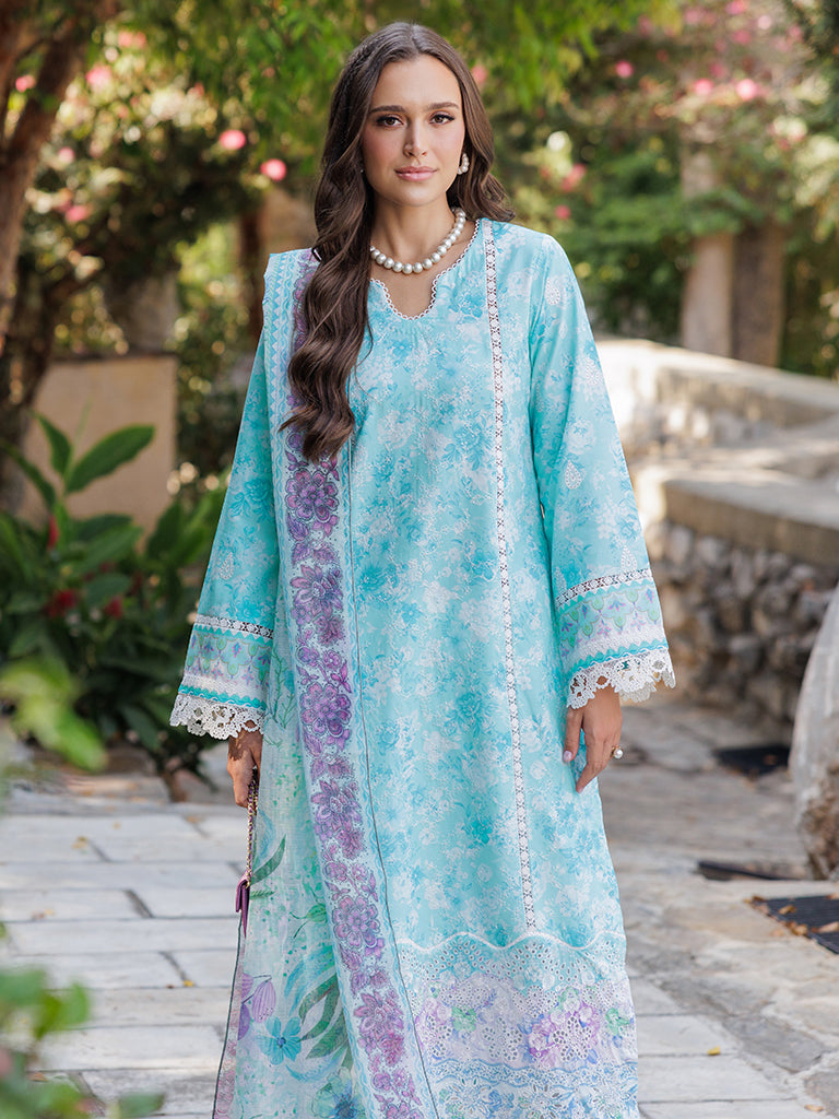 Rajbari | Floral Symphony Lawn 25 | RB-09 - House Of Hania