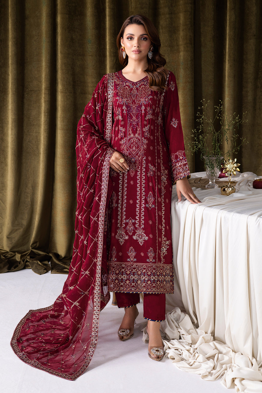 Ramsha | Aangan Luxury Raw silk | AA-101 - House Of Hania