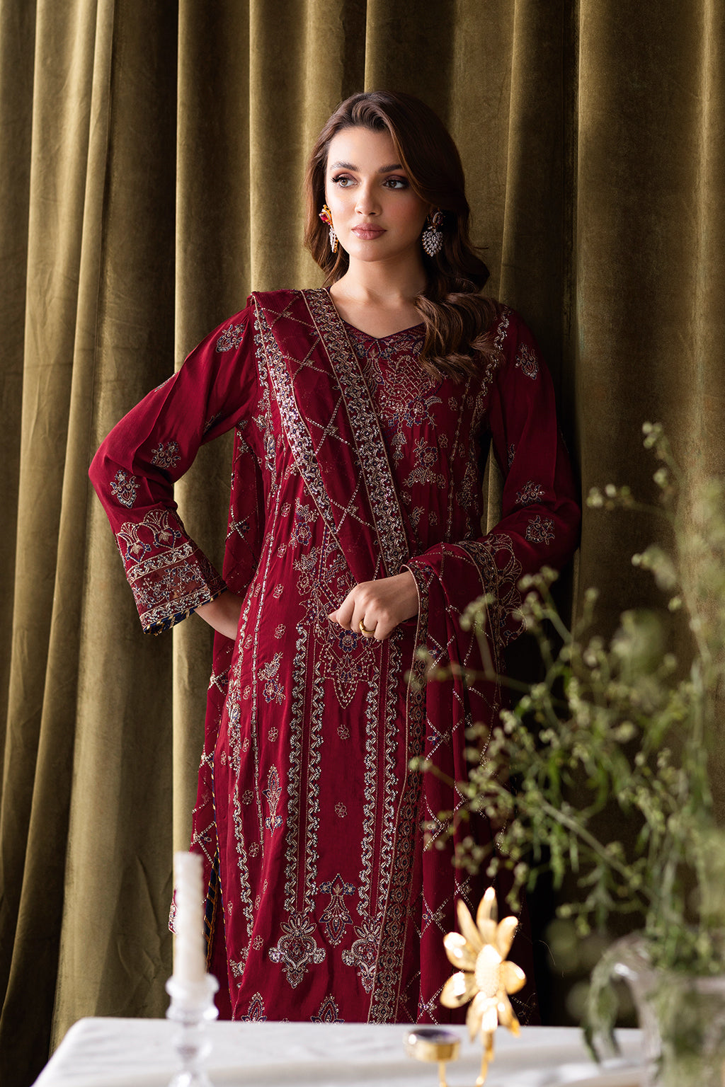 Ramsha | Aangan Luxury Raw silk | AA-101 - House Of Hania