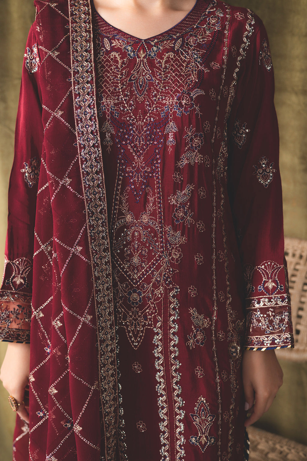Ramsha | Aangan Luxury Raw silk | AA-101 - House Of Hania