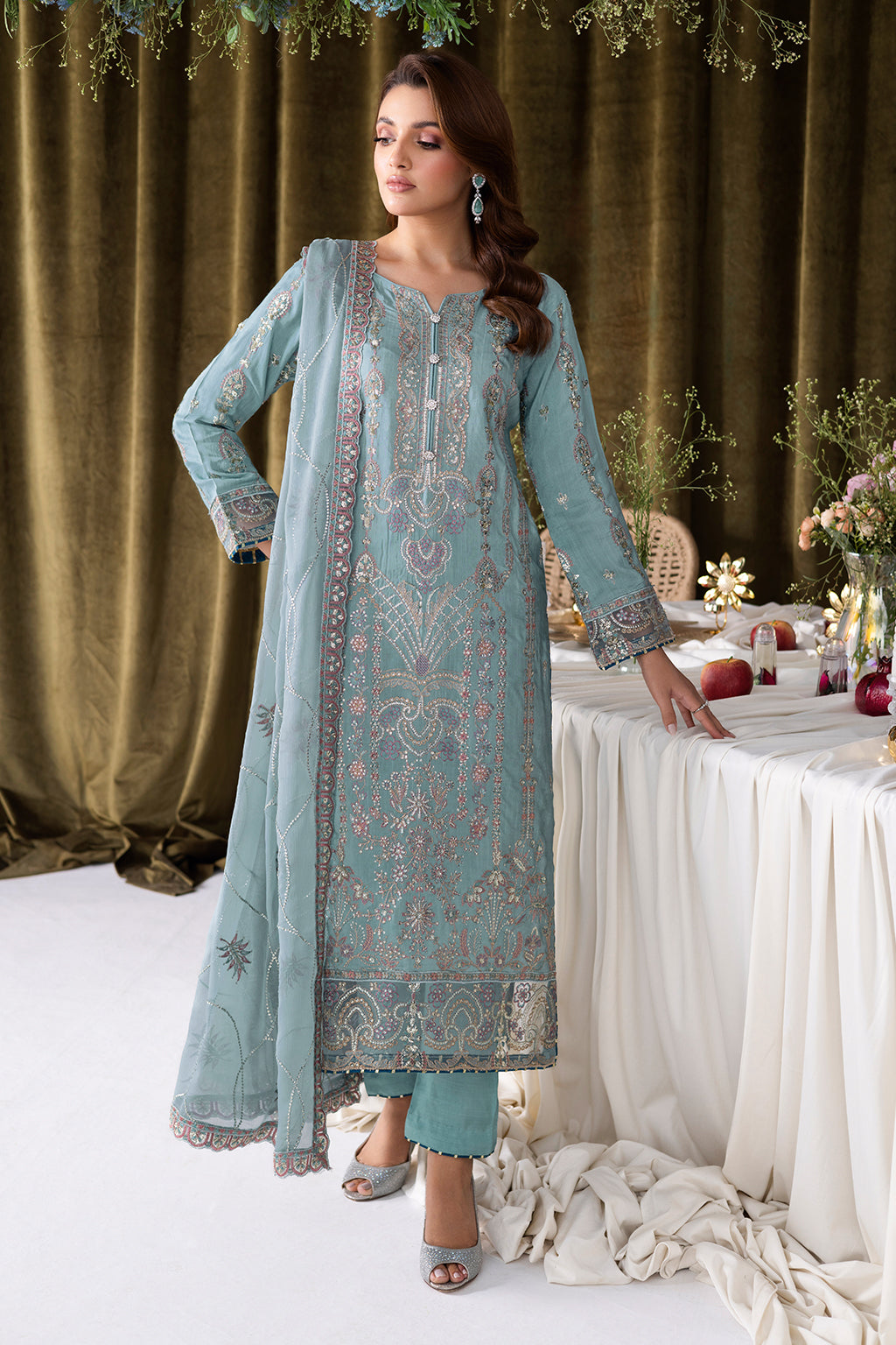 Ramsha | Aangan Luxury Raw silk | AA-109 - House Of Hania