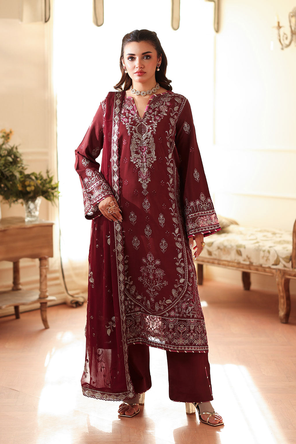 Ramsha | Aangan Luxury Raw silk | AA-203 - House Of Hania