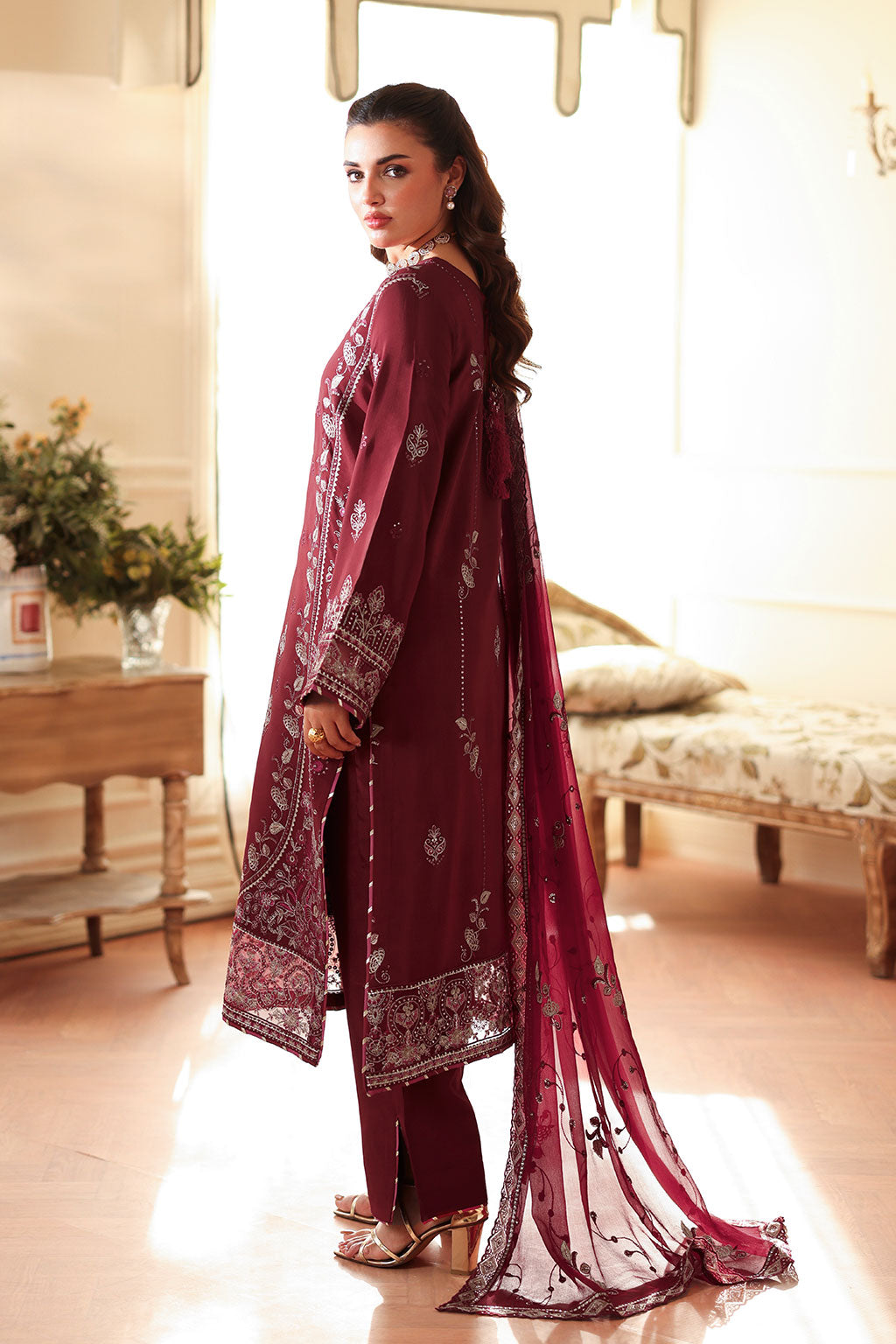 Ramsha | Aangan Luxury Raw silk | AA-203 - House Of Hania