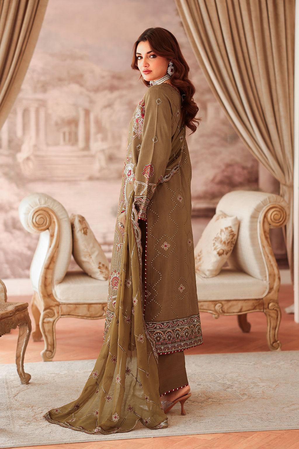 Ramsha | Aangan Luxury Raw silk | AA-210 - House Of Hania