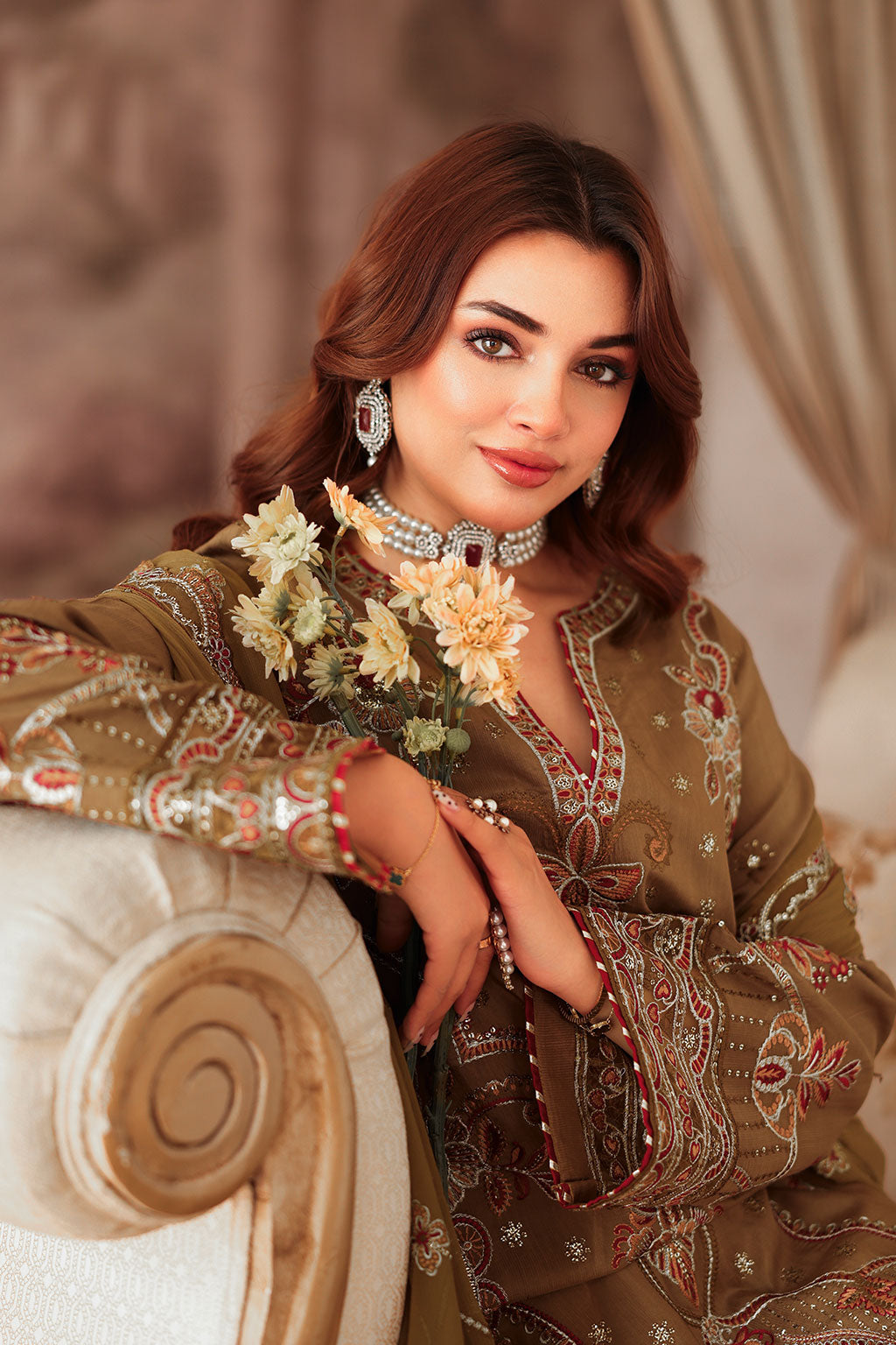 Ramsha | Aangan Luxury Raw silk | AA-210 - House Of Hania