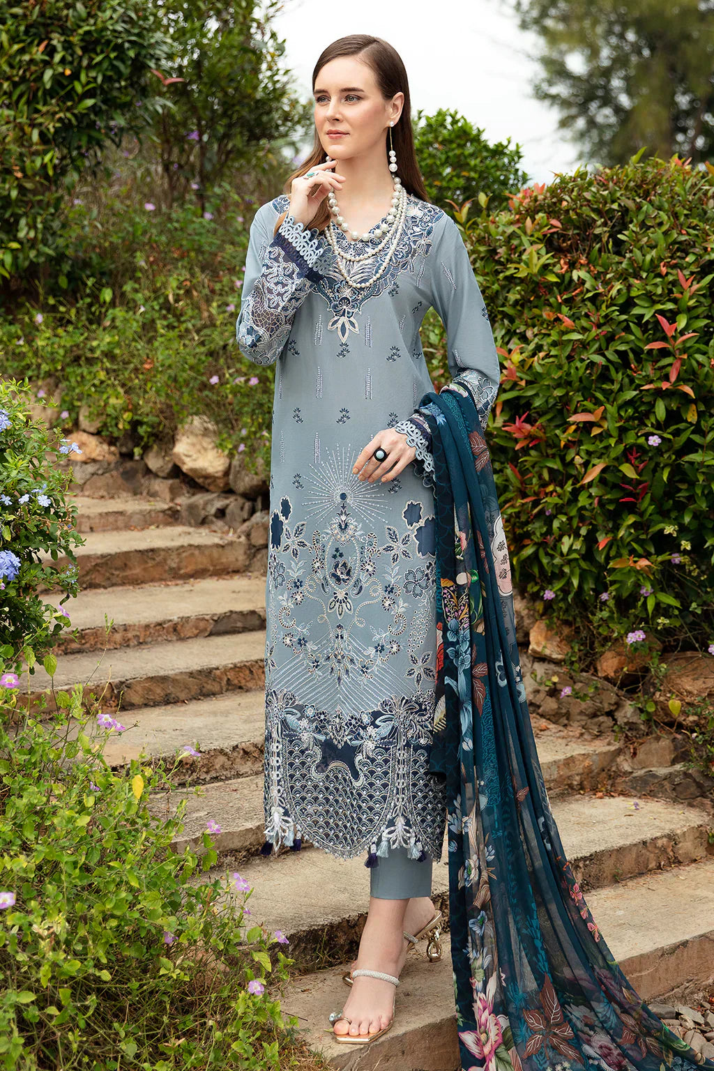 Ramsha | Andaz Collection | ALICE BLUE - House Of Hania