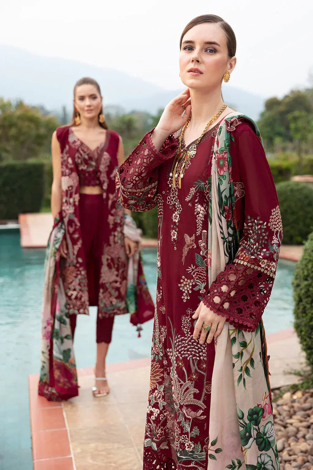 Ramsha | Andaz Collection | CRIMSON GLOW - House Of Hania