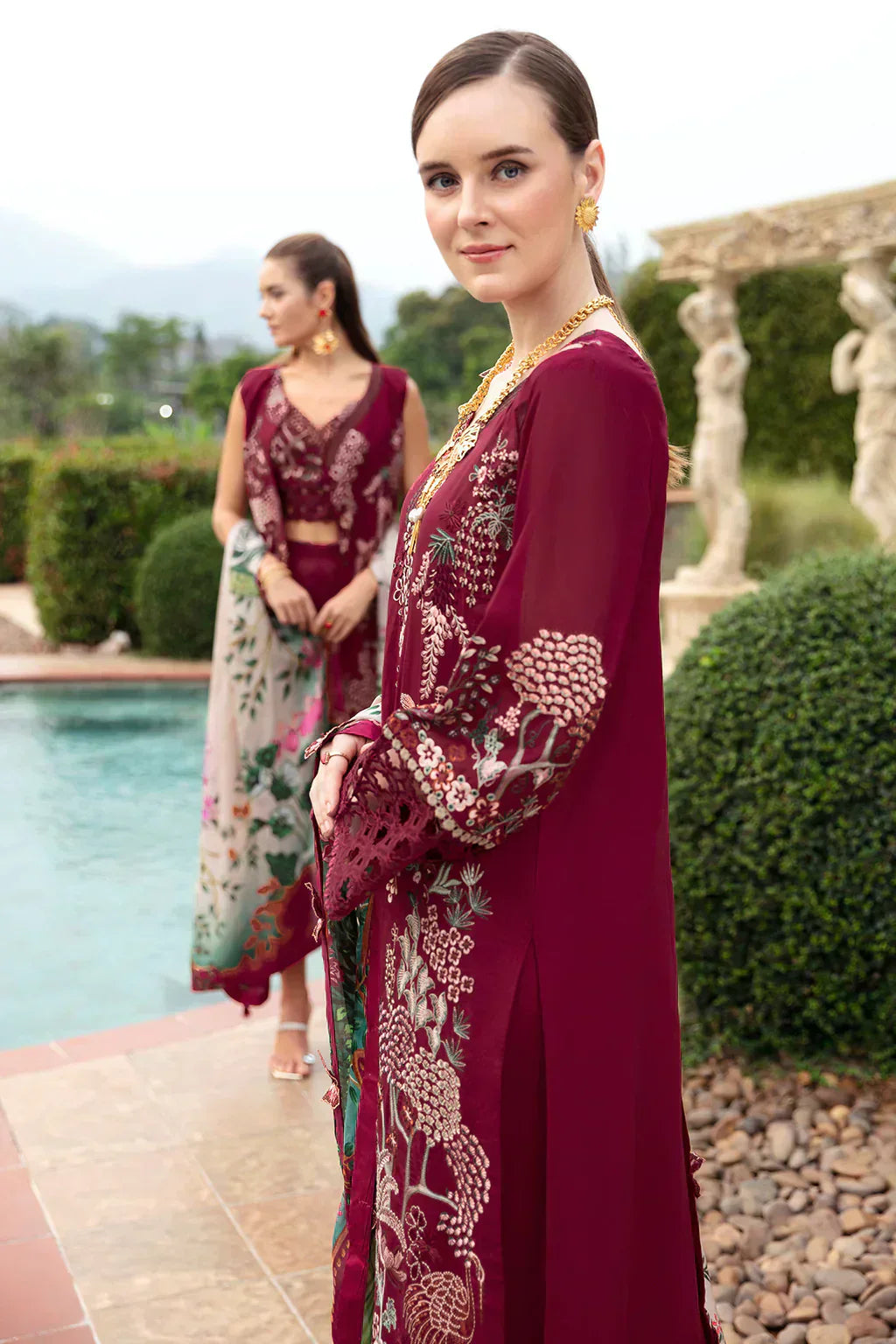 Ramsha | Andaz Collection | CRIMSON GLOW - House Of Hania