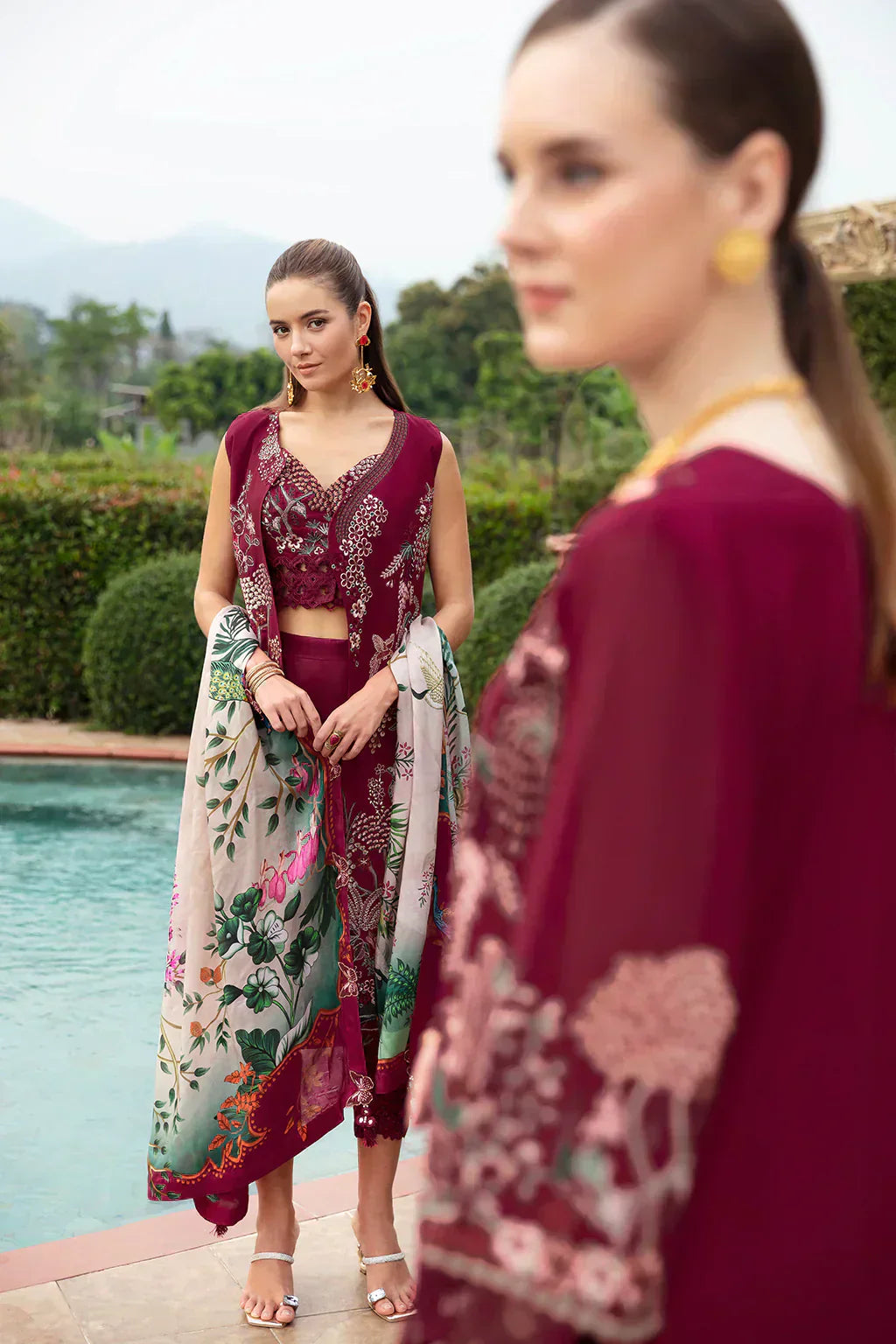 Ramsha | Andaz Collection | CRIMSON GLOW - House Of Hania