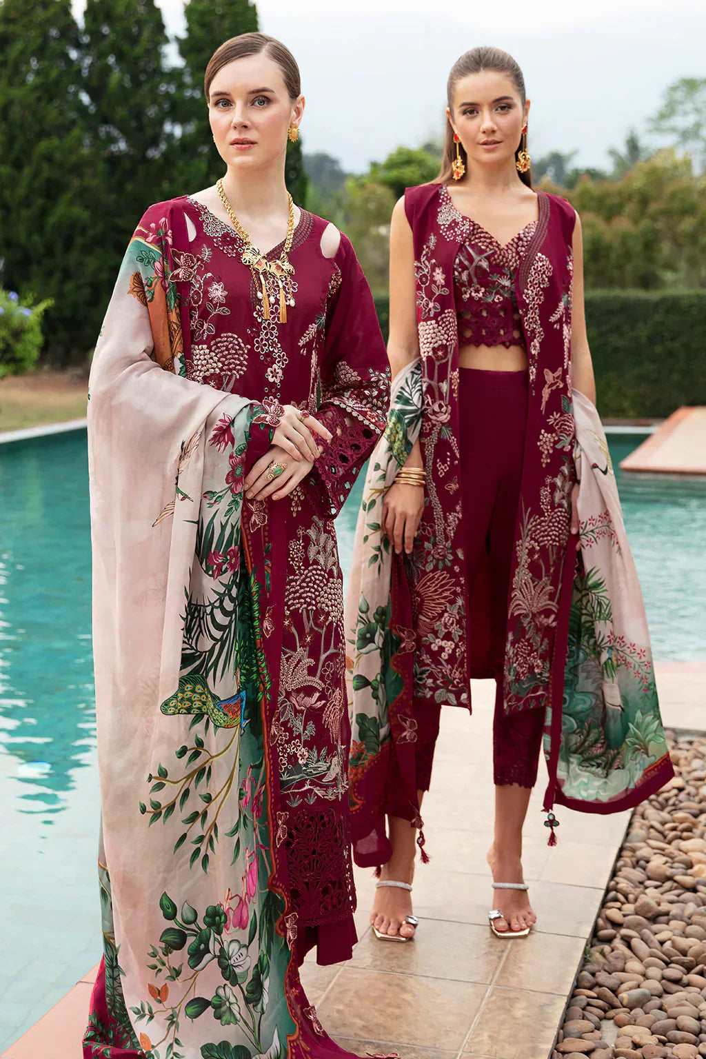 Ramsha | Andaz Collection | CRIMSON GLOW - House Of Hania