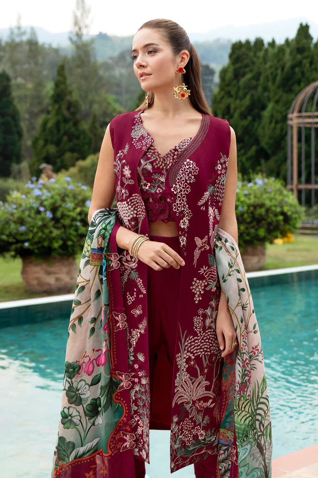 Ramsha | Andaz Collection | CRIMSON GLOW - House Of Hania