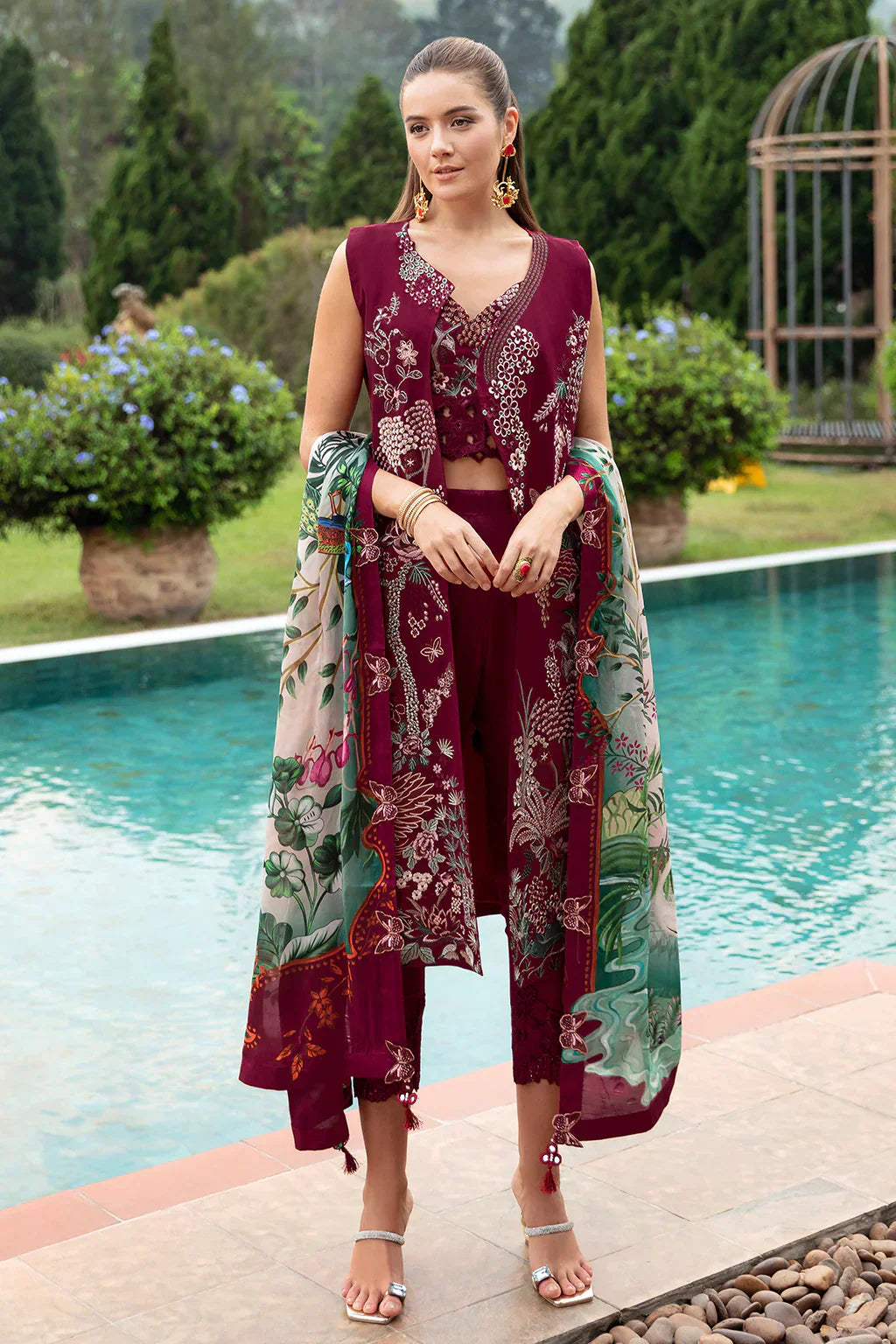 Ramsha | Andaz Collection | CRIMSON GLOW - House Of Hania