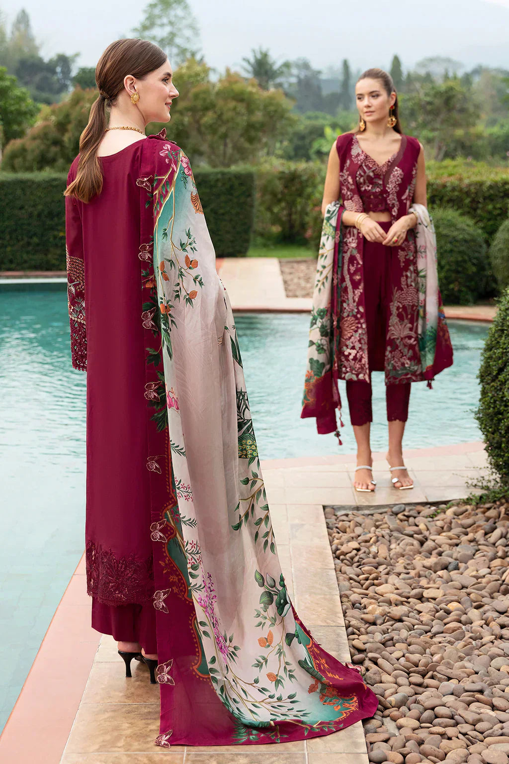 Ramsha | Andaz Collection | CRIMSON GLOW - House Of Hania