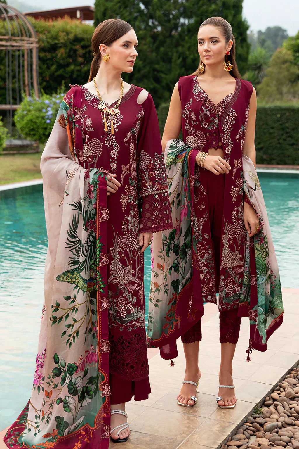 Ramsha | Andaz Collection | CRIMSON GLOW - House Of Hania