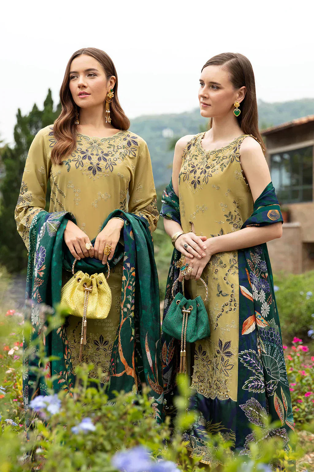Ramsha | Andaz Collection | OLIVE GREEN - House Of Hania