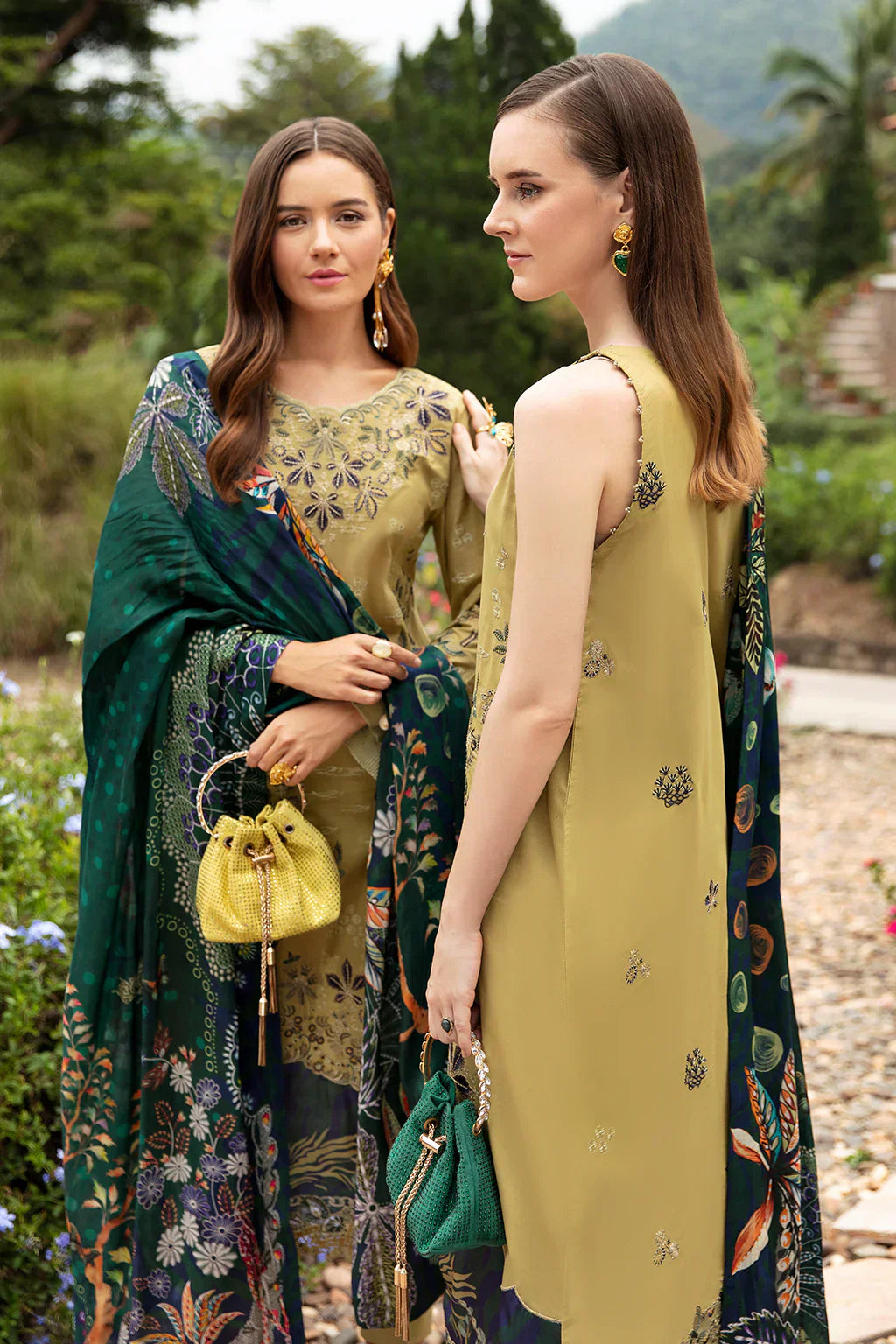 Ramsha | Andaz Collection | OLIVE GREEN - House Of Hania