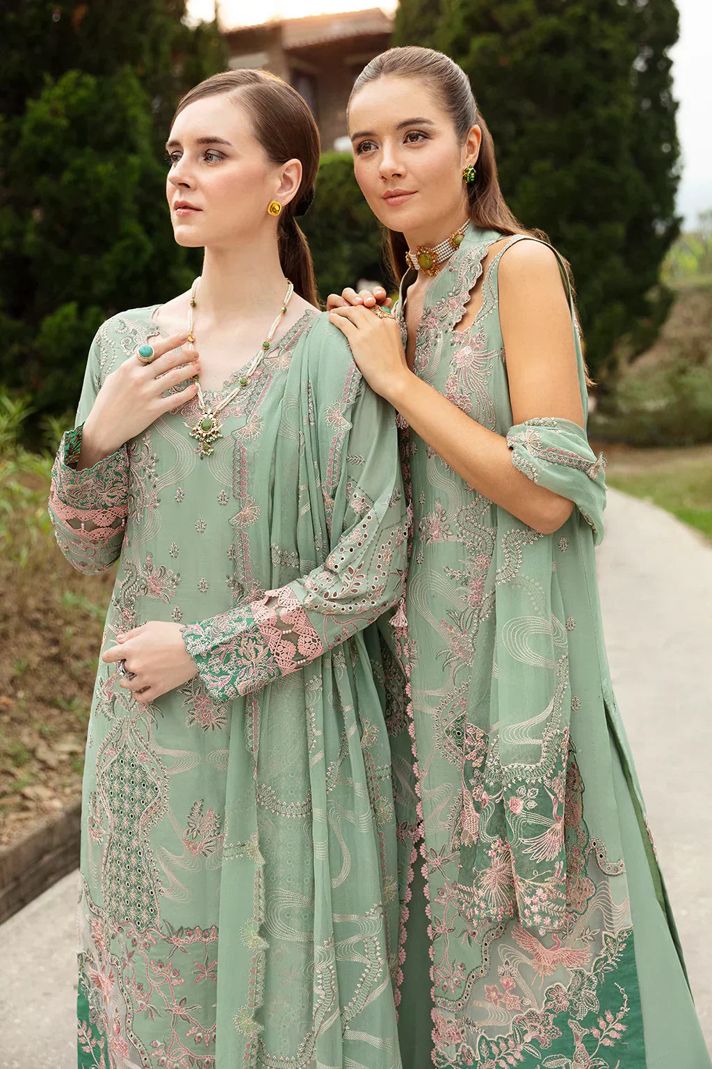Ramsha | Andaz Collection | PASTEL GREEN - House Of Hania