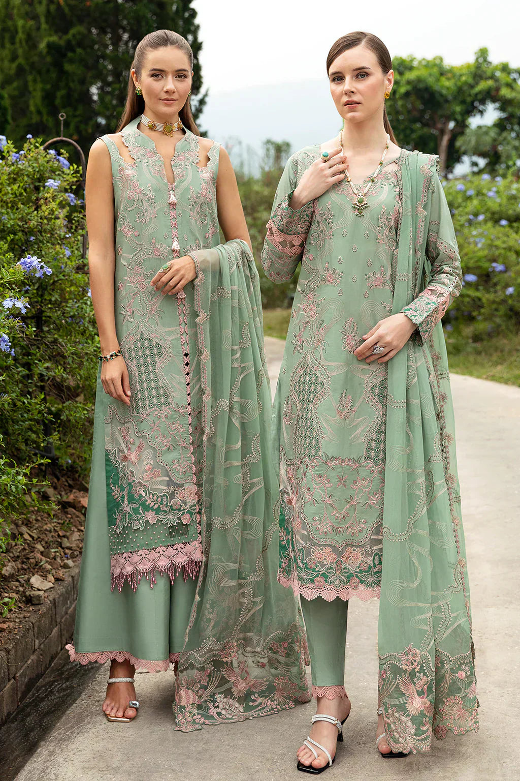 Ramsha | Andaz Collection | PASTEL GREEN - House Of Hania