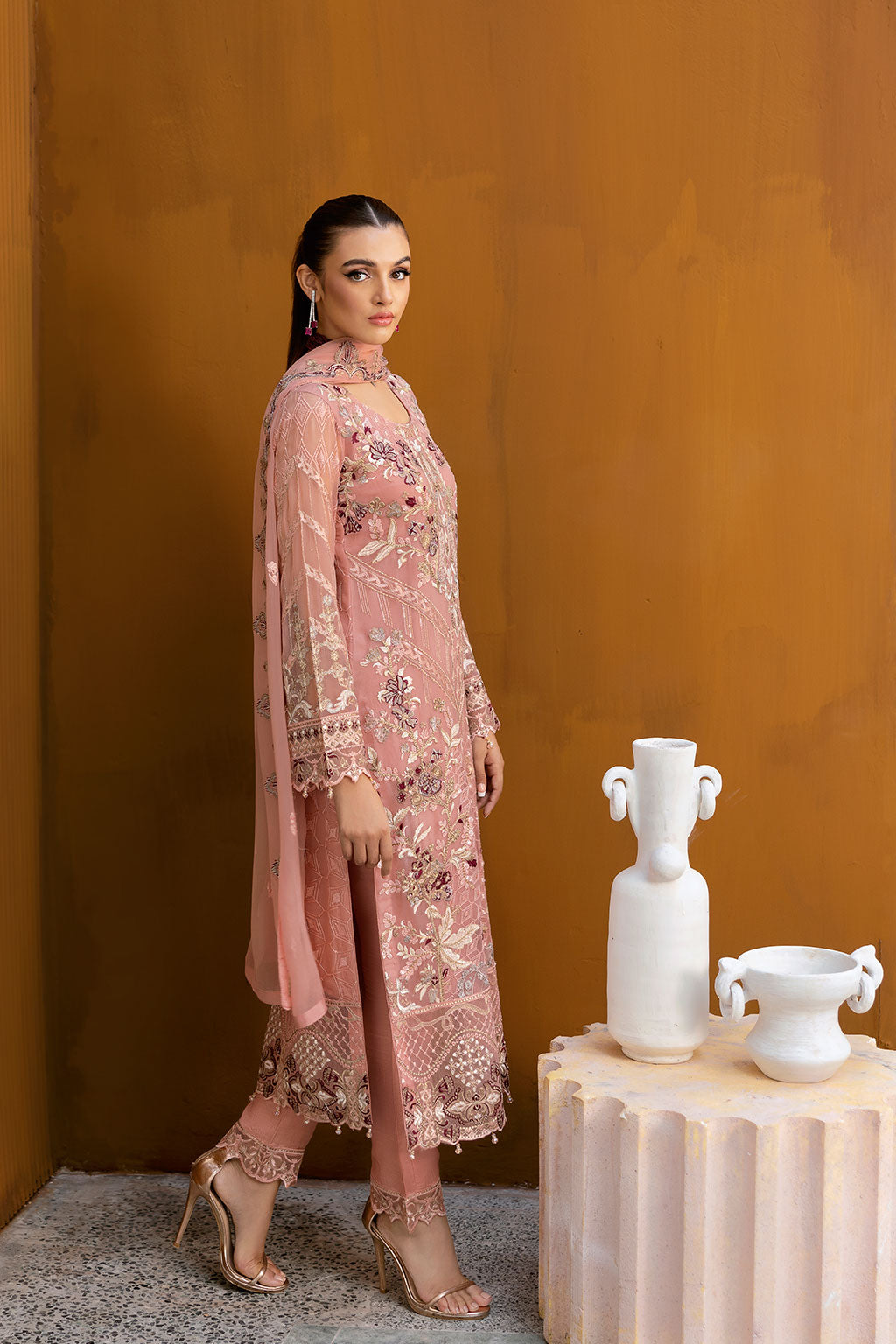 Ramsha | Chevron Chiffon Collection | A-1005 - House Of Hania