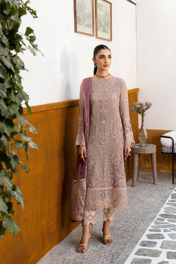 Ramsha | Chevron Chiffon Collection | A-1009 - House Of Hania