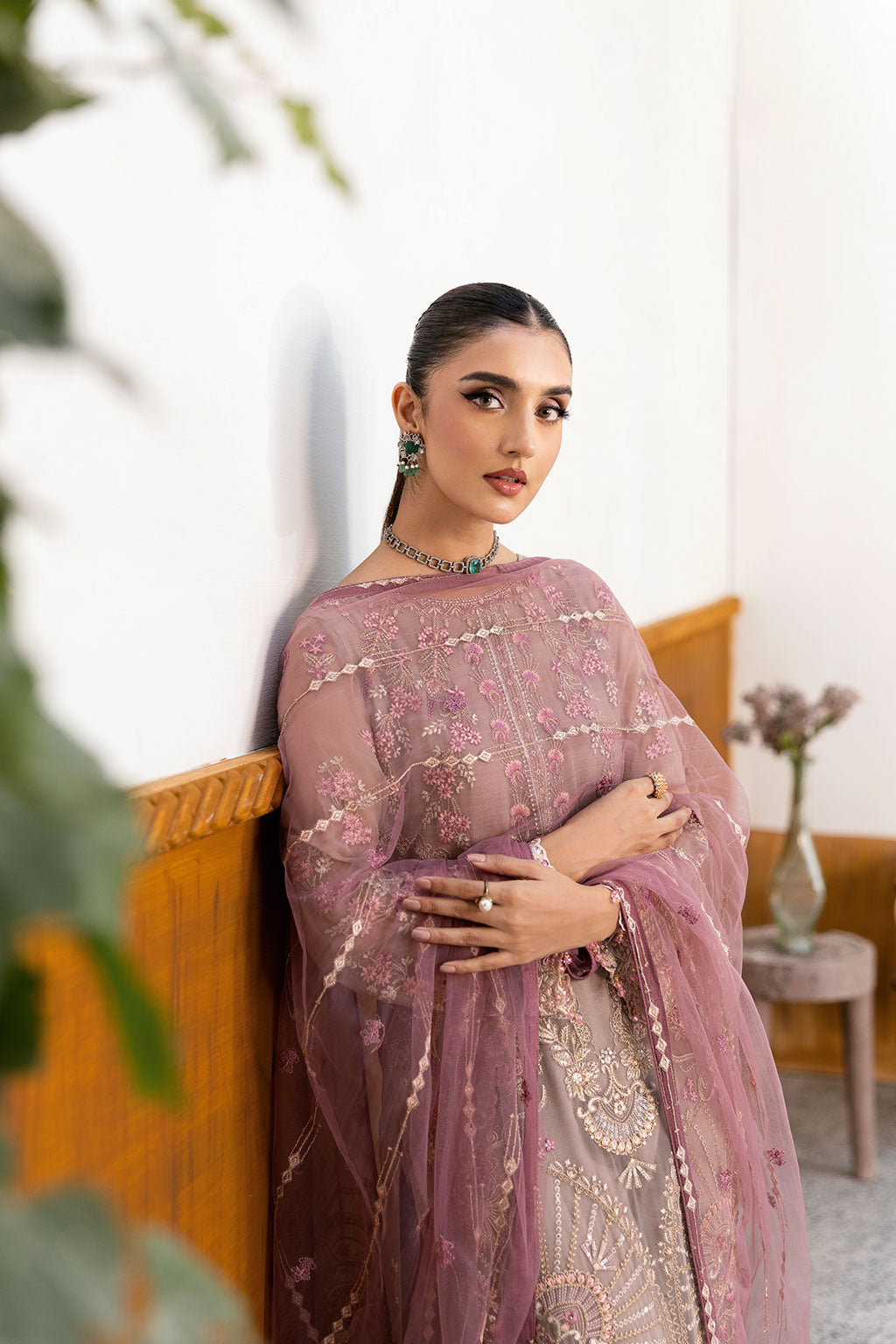 Ramsha | Chevron Chiffon Collection | A-1009 - House Of Hania