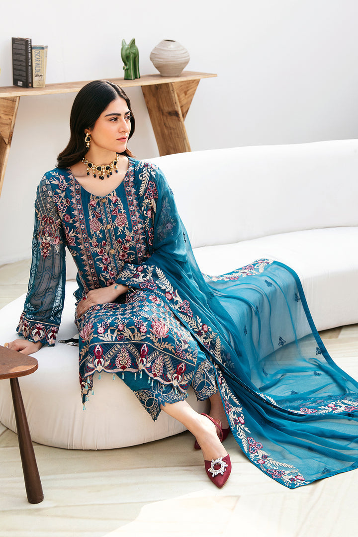 Ramsha | Chevron Chiffon Collection | A-811 - House Of Hania